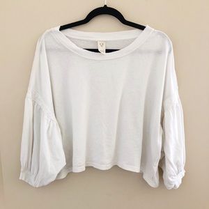 Free People Top with Bubble Sleeve
